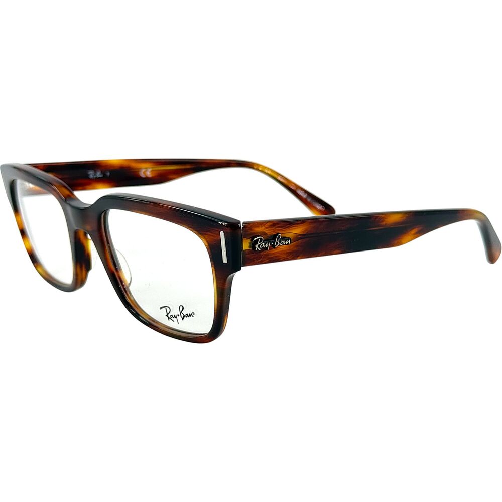 Ray Ban RB5388 Mens Plastic Eyeglass Frame 2144 Striped Red Havana 51-20